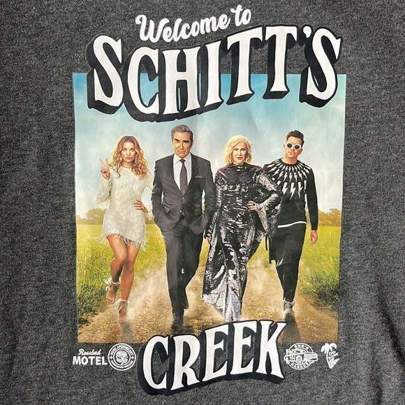 SCHITT’S CREEK Graphic Crewneck Sweatshirt Gray NWT Size Medium - Picture 6 of 12